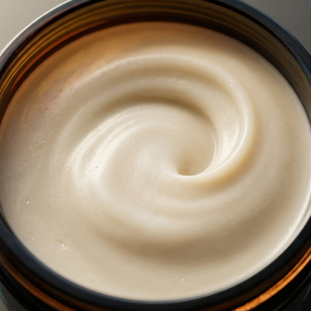 Close-up of the K61 Recovery Concentrate balm surface